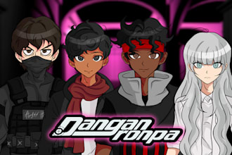 draw your oc in danganronpa style