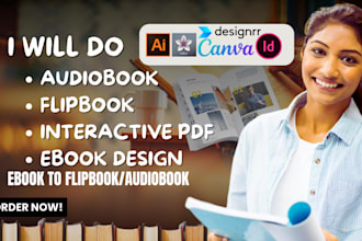 design audiobook, flipbook, convert ebook to flipbook audiobook pdf in designrr