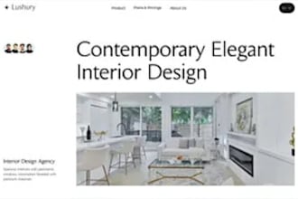 custom interior design website, architecture website, home decor,  construction
