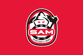 make a stylish branding creative logo for a sports bar