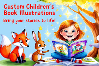 do children story book illustration children book illustration children story