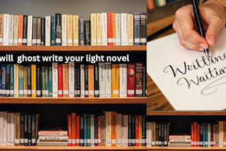 ghostwrite or proofread edit format ya romance fantasy sci fi light novel