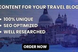 write captivating and informative travel blog posts