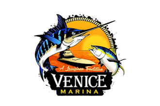create unique tuna fish monster logo for your company
