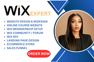 create wix online course website design wix membership site setup sales funnel