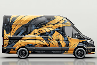 make van wrap design, car wrap design, truck wrap design