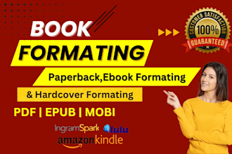 do hardcover book typesetting formatting for amazon paperback and ingramspark