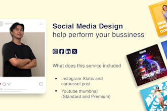 design modern and professional social media content