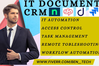 setup it document crm ninjaone domotz nuclino passportal device42 helpspace jira