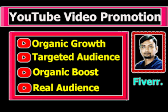 boost your youtube video with organic promotion
