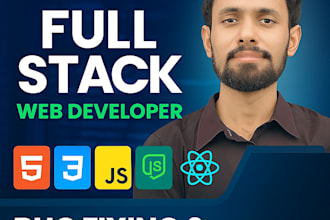 be your full stack web developer and web designer