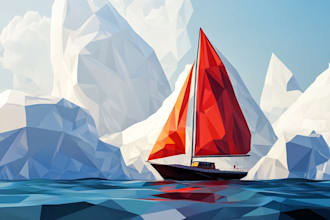 make low poly or pop art illustration