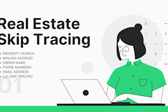 do skip tracing and llc for real estate in bulk