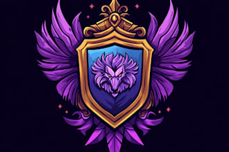 design a fantasy rpg logo dnd image for you