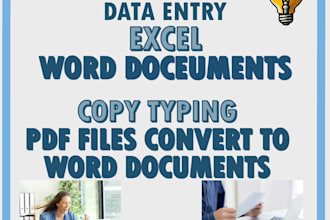 do fastest data entry, data collection, copy paste work
