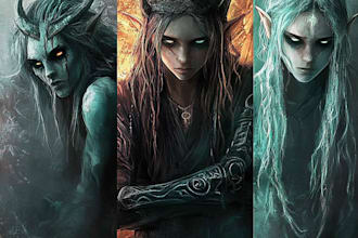 do scary character horror style perfect for cover book