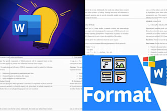 do data formatting and fact checking on ms word