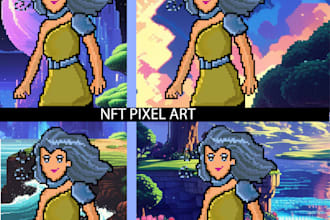 create pixel art character for nft collection