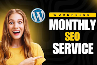 complete monthly wordpress SEO service for google ranking