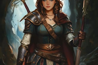 draw fantasy and game style characters art