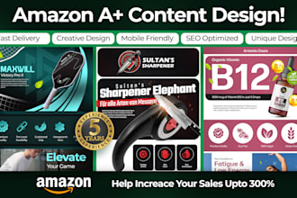 design professional amazon ebc, amazon a plus content for enhanced brand content