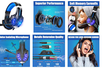 design amazon product listing images, product photo editing, a plus content