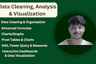 design interactive excel dashboards, charts, graphs, and pivot tables