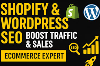 do complete ecommerce SEO for wordpress and shopify store
