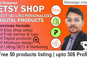 design etsy digital products, etsy shop setup, etsy digital products listing SEO