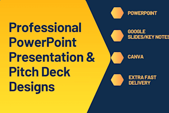 do urgent n professional powerpoint presentation and investor pitch deck designs