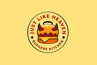 design a unique burger, chef, food, and restaurant logo
