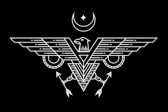 design eagle line art tattoo geometric style logo