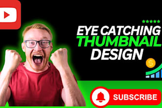 design eye catchy youtube thumbnail that attract viewers
