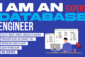 design, create, and optimize sql database and sql queries