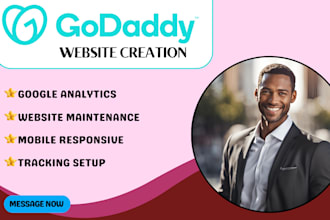 redesign godaddy website design website builder seo godaddy