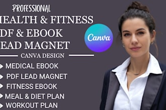 editable health and fitness ebook pdf lead magnet design in canva designrr