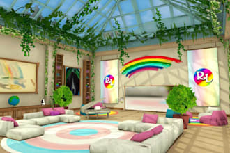 do custom vrchat world vrc world 3d environment virtual reality metverse