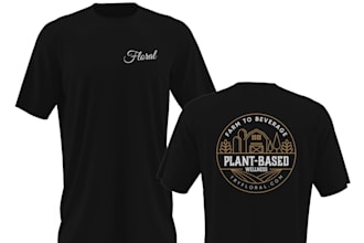 create a vintage creative farm floral t shirt design