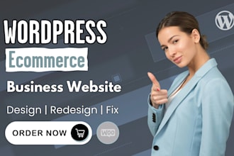 design your ecommerce website or rebuild  wordpress website with elementor pro