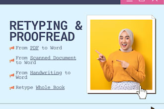 retype and proofread your documents accurately
