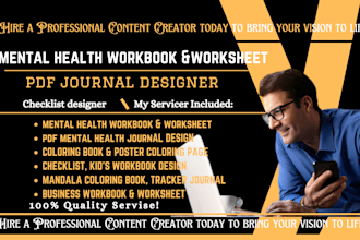 do wow mental health pdf workbook worksheet design journal checklist lead magnet