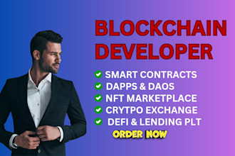 develop smart contracts, dapps, and blockchain solutions