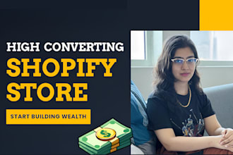 design a unique high paying fashion shopify store or website