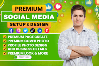 setup and design premium social media accounts for business branding