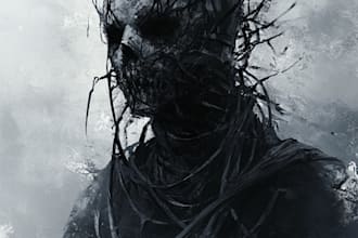 draw a awesome horror or fantasy character art