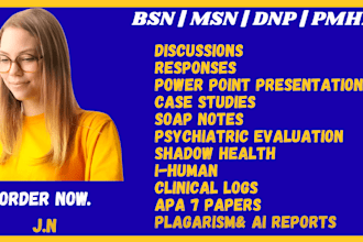 do rn to bsn, msn, dnp, pmhnp nursing assessments