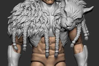 create 3d articulated action figure, 3d toy miniatures 3d object for 3d printing