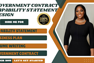 design rfp government contract capability statement company profile for mbe wbe