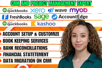 setup quickbooks sage xero excel zoho books wave myob account edge freshbooks