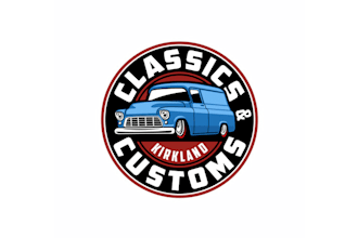 design traditional car custom auto shop logo
